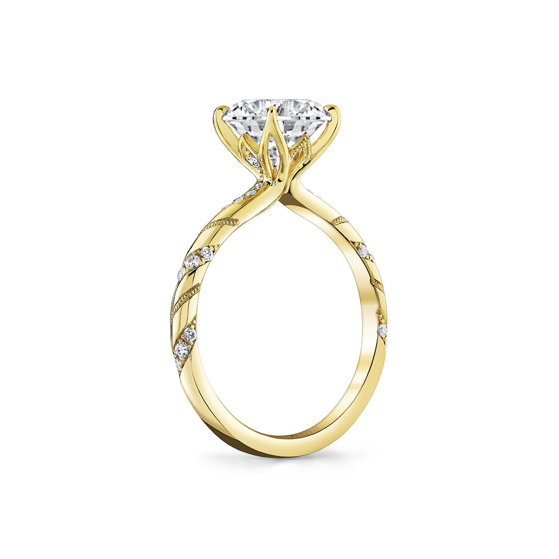 Tulira Twist Diamond Engagement Ring - Delphine