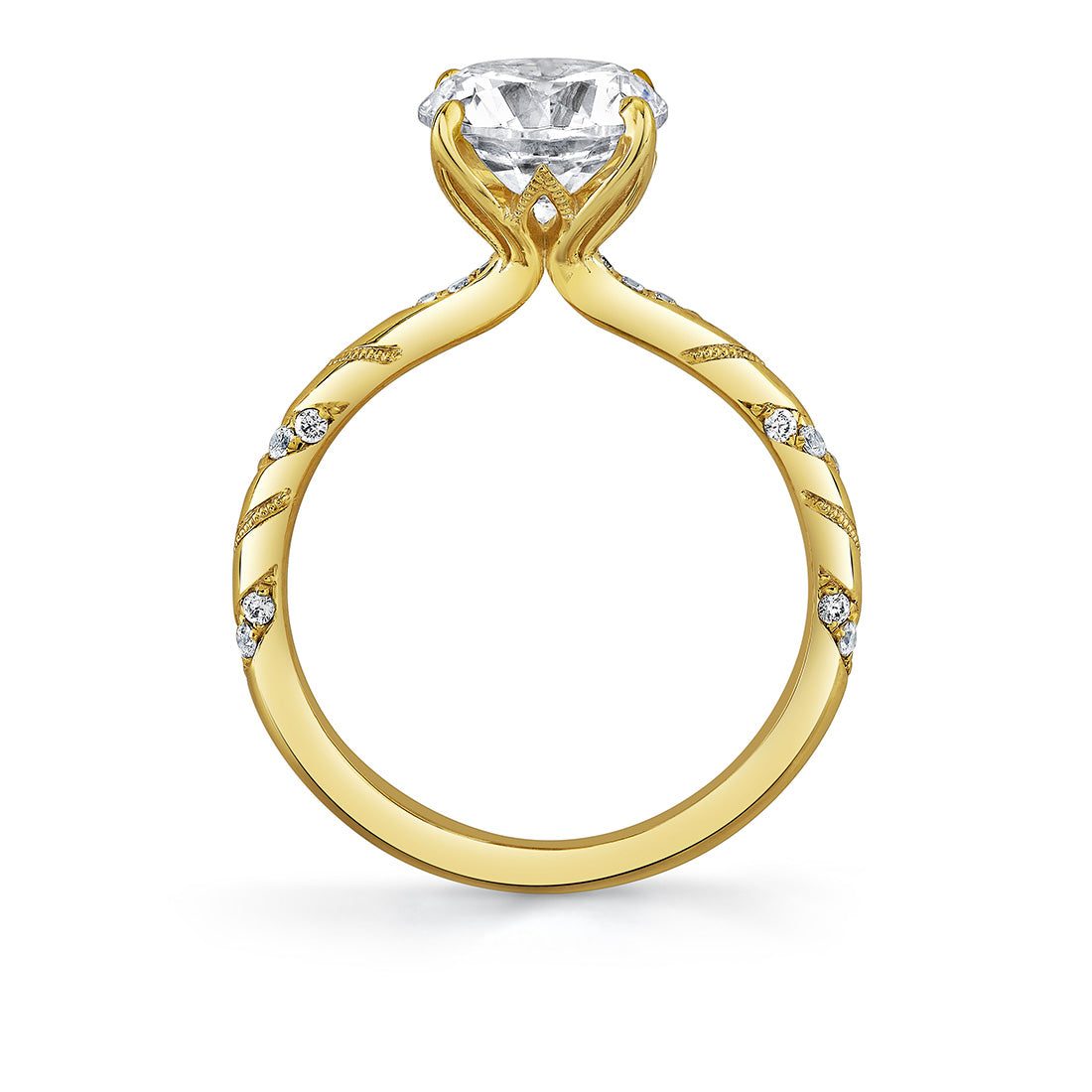 Tulira Twist Diamond Engagement Ring - Delphine
