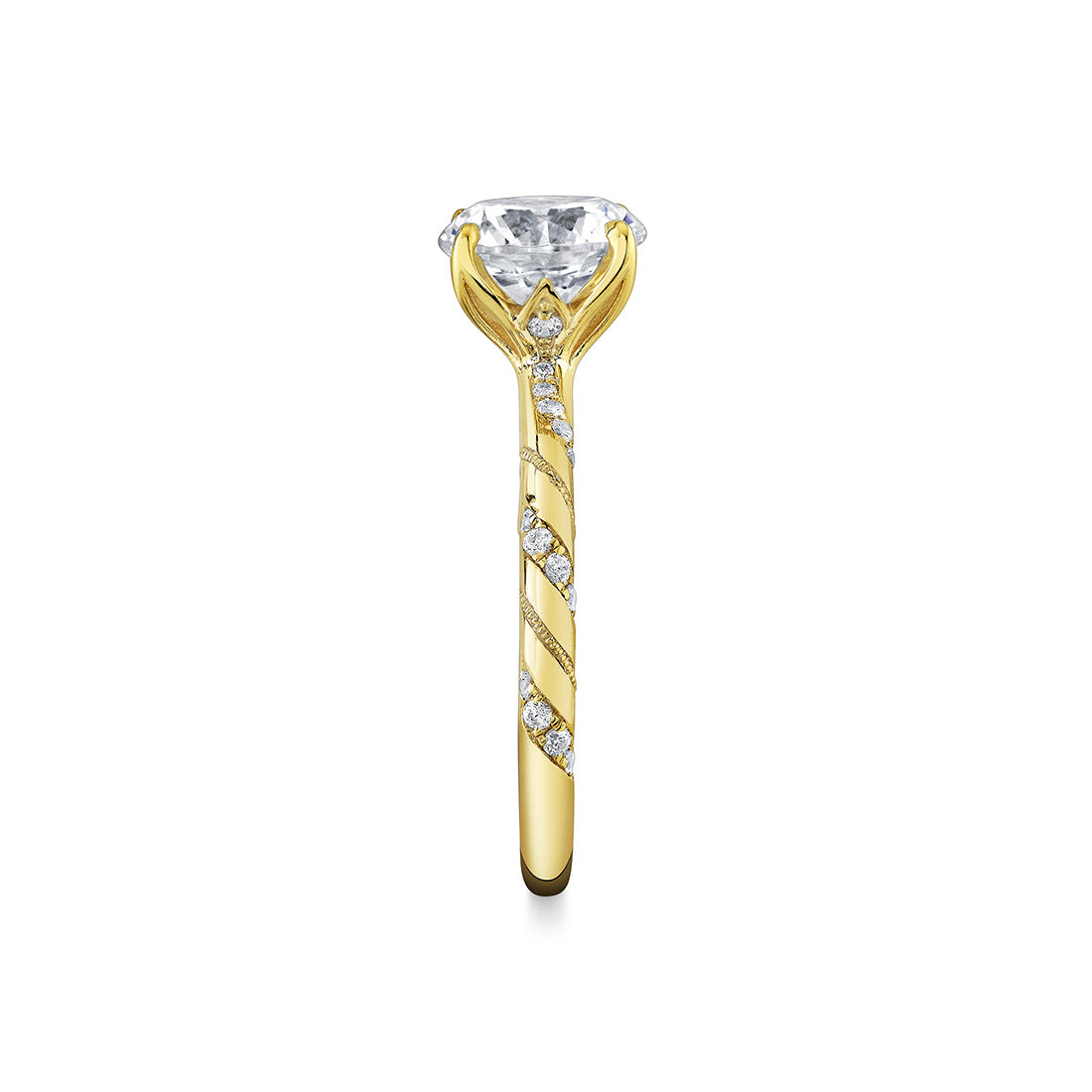 Tulira Twist Diamond Engagement Ring - Delphine