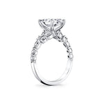 Tulira Diamond Floral Inspired Engagement Ring - Lilac
