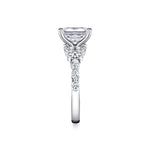 Tulira Diamond Floral Inspired Engagement Ring - Lilac