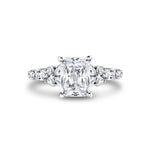 Tulira Diamond Floral Inspired Engagement Ring - Lilac