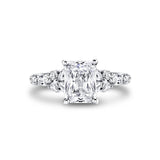 Tulira Diamond Floral Inspired Engagement Ring - Lilac
