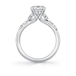 Tulira Diamond Leaf and Vine Engagement Ring - Lotus