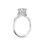 Tulira Diamond Leaf and Vine Engagement Ring - Lotus