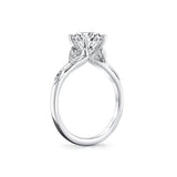 Tulira Diamond Leaf and Vine Engagement Ring - Lotus