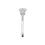 Tulira Diamond Leaf and Vine Engagement Ring - Lotus
