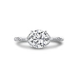 Tulira Diamond Leaf and Vine Engagement Ring - Lotus