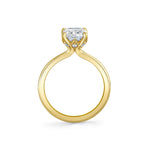 Tulira Diamond Petal Prong Solitaire Engagement Ring - Posey