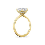 Tulira Diamond Petal Prong Solitaire Engagement Ring - Posey