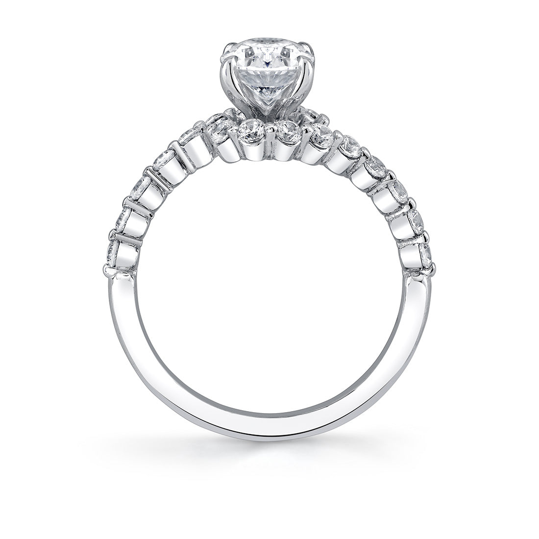 Tulira Crossover Engagement Ring - Ginger