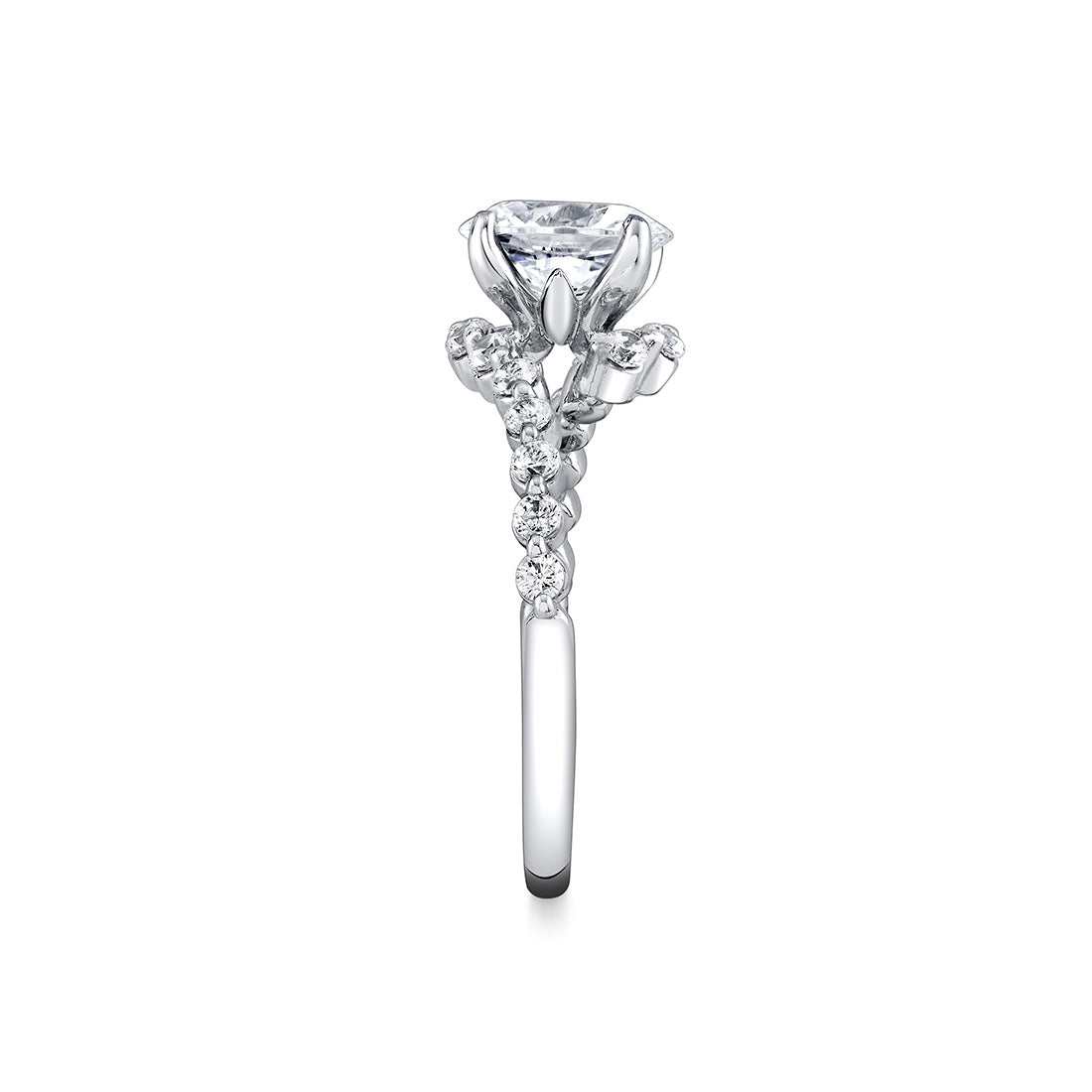 Tulira Crossover Engagement Ring - Ginger