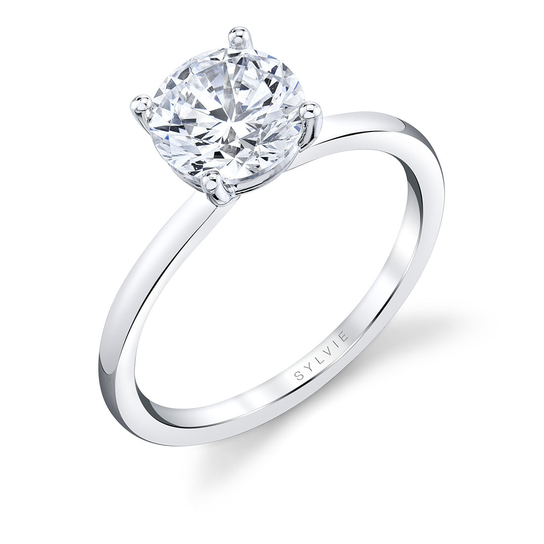 Round Cut Solitaire Engagement Ring - Blake