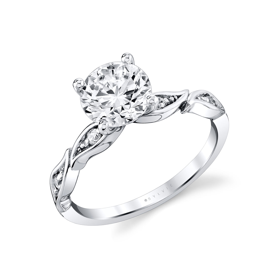 Tulira Leaf Diamond Engagement Ring - Jiye