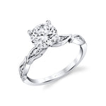 Tulira Leaf Diamond Engagement Ring - Jiye