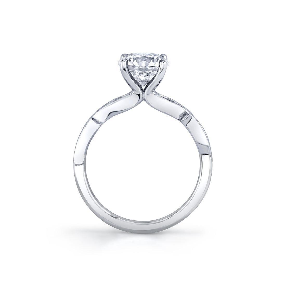 Tulira Leaf Diamond Engagement Ring - Jiye