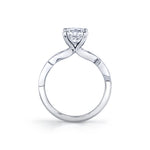 Tulira Leaf Diamond Engagement Ring - Jiye