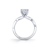 Tulira Leaf Diamond Engagement Ring - Jiye