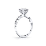 Tulira Leaf Diamond Engagement Ring - Jiye