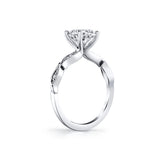 Tulira Leaf Diamond Engagement Ring - Jiye