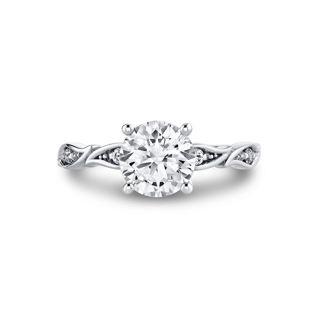 Tulira Leaf Diamond Engagement Ring - Jiye