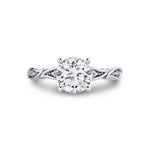 Tulira Leaf Diamond Engagement Ring - Jiye