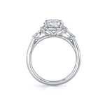 Round Cut Seven Stone Engagement Ring - Linnea