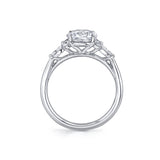 Round Cut Seven Stone Engagement Ring - Linnea