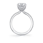 Tulira Diamond Petal Prong Engagement Ring - Jasmine