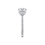 Tulira Diamond Petal Prong Engagement Ring - Jasmine