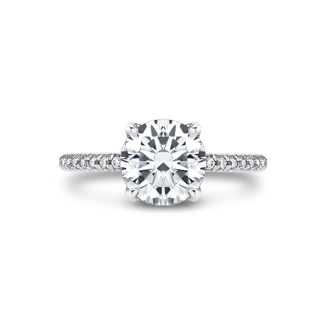 Tulira Diamond Petal Prong Engagement Ring - Jasmine