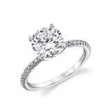 Tulira Diamond Petal Prong Engagement Ring - Jasmine