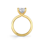 Radiant Cut Flat Edge Solitaire Engagement Ring - Vesta