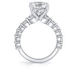 Round Cut Single Prong Diamond Setting Engagement Ring - Cleo