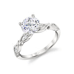 Tulira Leaf Marquise Diamond Engagement Ring - Valeria