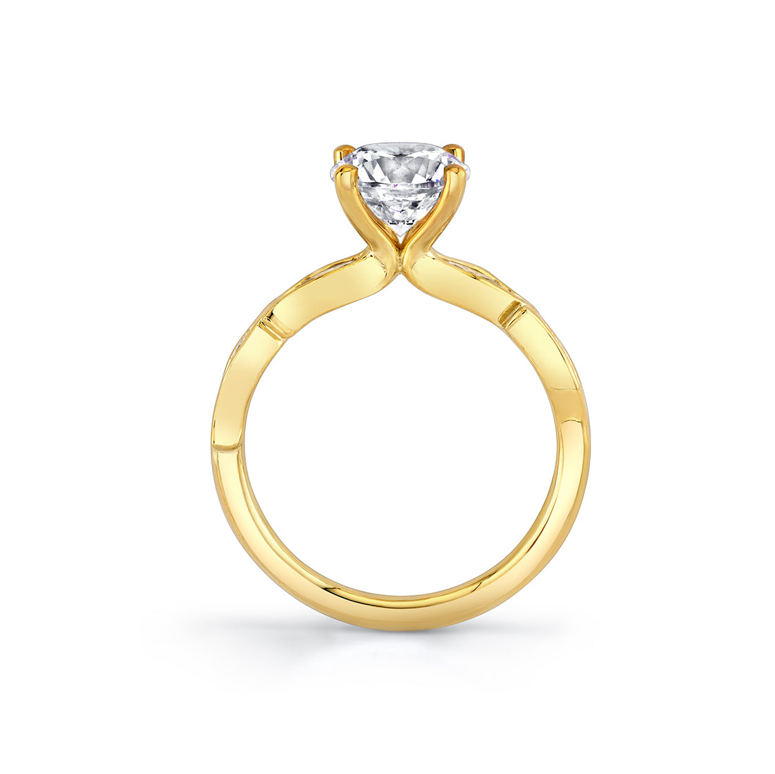 Tulira Leaf Marquise Diamond Engagement Ring - Valeria