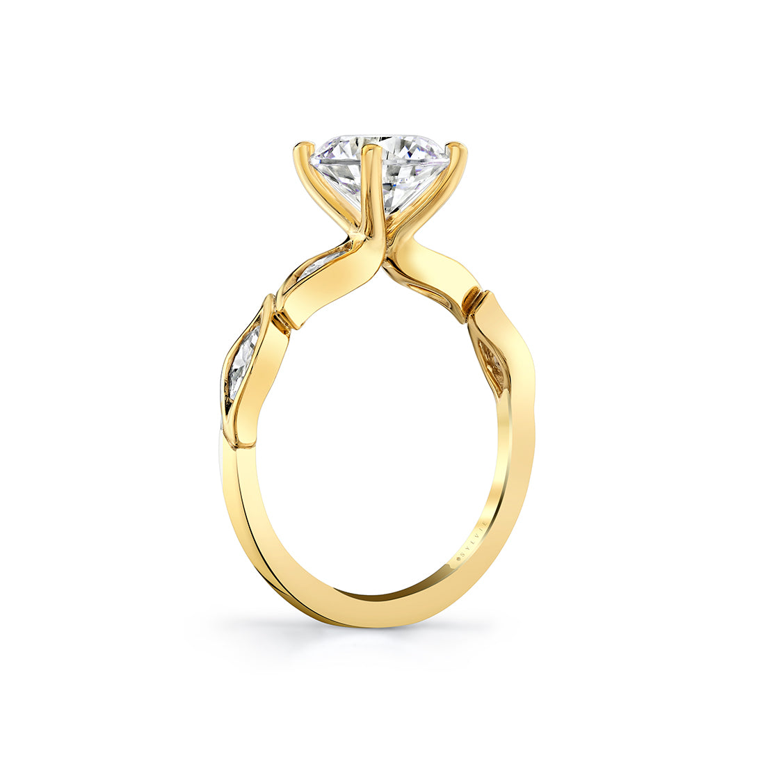 Tulira Leaf Marquise Diamond Engagement Ring - Valeria
