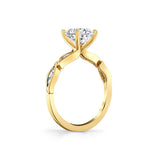 Tulira Leaf Marquise Diamond Engagement Ring - Valeria