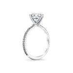 Round Cut Classic Compass Set Engagement Ring - Ralyn