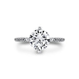 Round Cut Classic Compass Set Engagement Ring - Ralyn