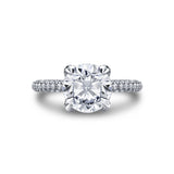 Tulira Pave Diamond Petal Prong Engagement Ring - Sariah