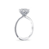 Tulira Diamond Petal Prong Engagement Ring - Violet