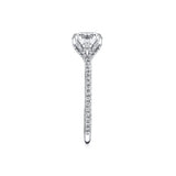 Tulira Diamond Petal Prong Engagement Ring - Violet