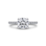 Tulira Diamond Petal Prong Engagement Ring - Violet