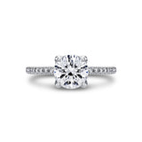 Tulira Diamond Petal Prong Engagement Ring - Violet