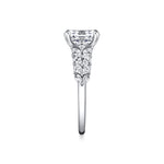 Tulira Flared Marquise Floral Inspired Engagement Ring - Camellia
