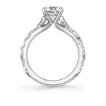 Tulira Diamond Petal and Leaf Engagement Ring - Paloma