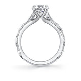 Tulira Diamond Petal and Leaf Engagement Ring - Paloma