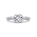 Tulira Diamond Petal and Leaf Engagement Ring - Paloma