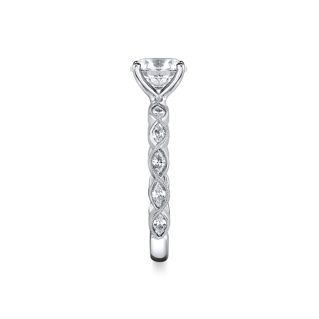 Tulira Leaf Inspired Engagement Ring - Ivy